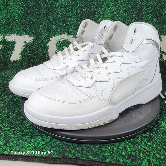 Puma Mens Sz 10.5 Rb Playoff Lace Up Mens Sneakers Shoes Casual White main image 4